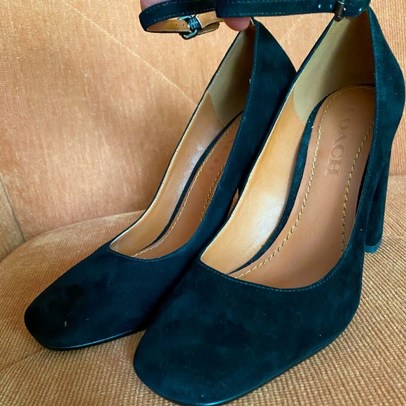 Coach Shoes - Coach Ankle Strap Pump Black G1798 Size 6.5